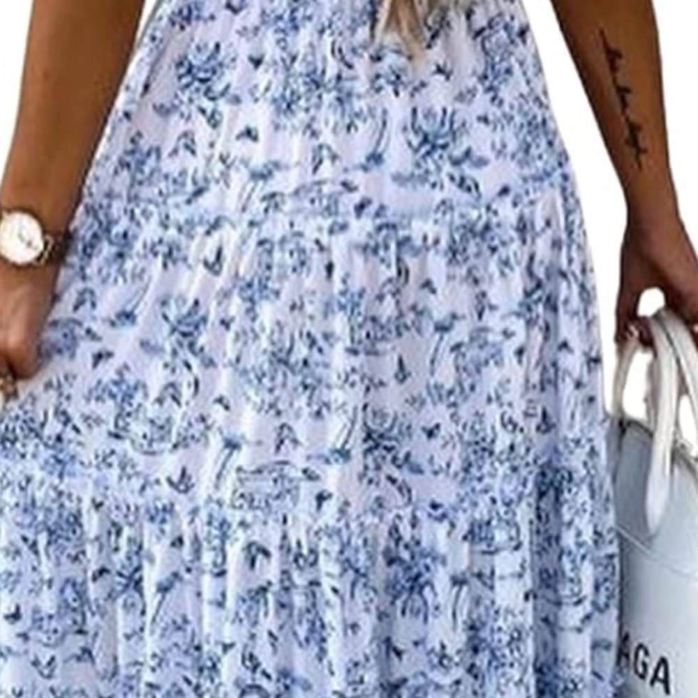 High-Low Printed Skirt - Picture 3 of 4
